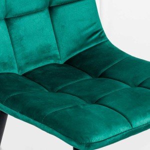 Scaun living din catifea cu design modern BUC 211 verde