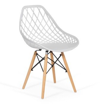 Scaun modern din plastic BUC 220 alb 