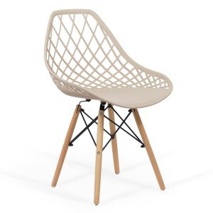 Modern plastic chair BUC 220 beige Modern plastic chair BUC 220 beige