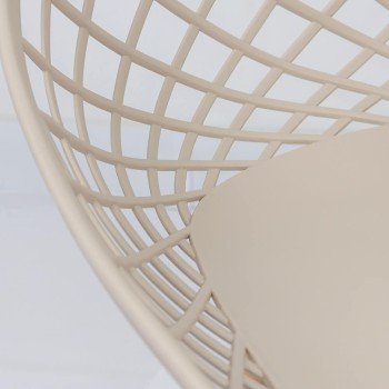 Scaun modern din plastic BUC 220 bej