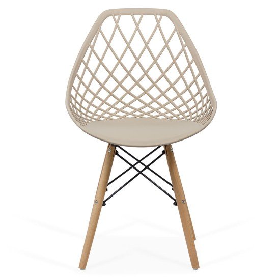 Modern plastic chair BUC 220 beige