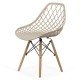 Modern plastic chair BUC 220 beige