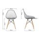 Modern plastic chair BUC 220 grey