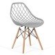 Modern plastic chair BUC 220 grey