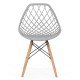 Modern plastic chair BUC 220 grey