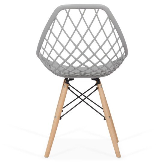 Modern plastic chair BUC 220 grey