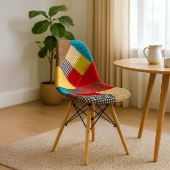 Scaune living tapitat BUC 232C multicolor