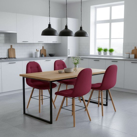 Scaun dining BUC 232N rosu