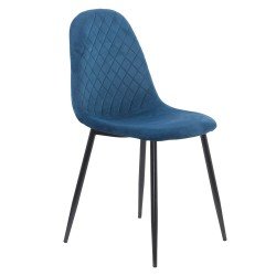 Velvet kitchen chair BUC 237X bleumarin
