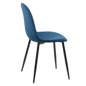 Velvet kitchen chair BUC 237X bleumarin Velvet kitchen chair BUC 237X bleumarin