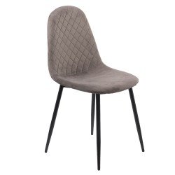 Velvet kitchen chair BUC 237X grey Velvet kitchen chair BUC 237X grey