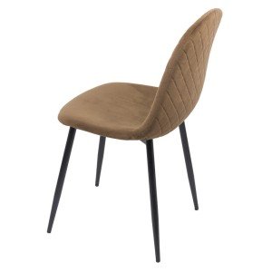 Velvet kitchen chair BUC 237X brown Velvet kitchen chair BUC 237X brown