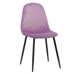 Velvet kitchen chair BUC 237X purple