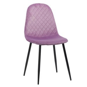 Scaun de bucatarie din catifea BUC 237X mov