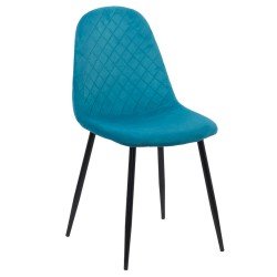Velvet kitchen chair BUC 237X turqoise