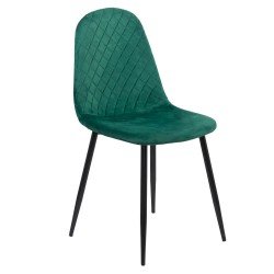 Velvet kitchen chair BUC 237X green