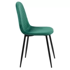 Scaun de bucatarie din catifea BUC 237X verde