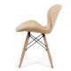 Velvet kitchen chair and wooden frame BUC 241V beige