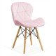 Velvet kitchen chair and wooden frame BUC 241V pink Velvet kitchen chair and wooden frame BUC 241V pink