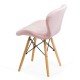 Velvet kitchen chair and wooden frame BUC 241V pink