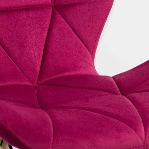 Velvet kitchen chair and wooden frame BUC 241V burgundy Velvet kitchen chair and wooden frame BUC 241V burgundy