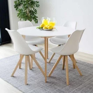 Scaune living moderne BUC 242 alb