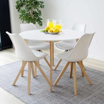 Scaune living moderne BUC 242 alb