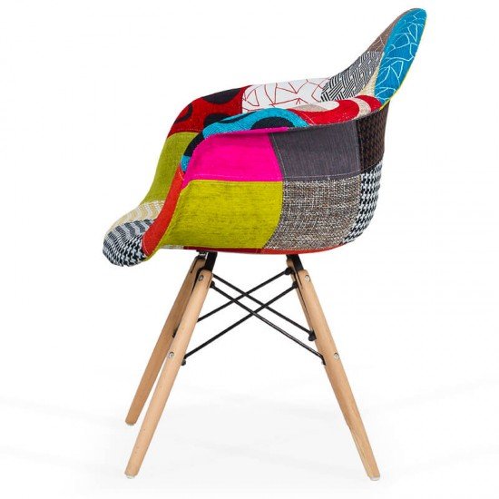 Scaun Fotoliu Patchwork BUC 243 multicolor Scaun Fotoliu Patchwork BUC 243 multicolor