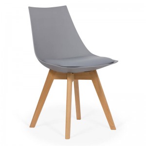 Living chair with wooden legs BUC 245 gray Living chair with wooden legs BUC 245 gray