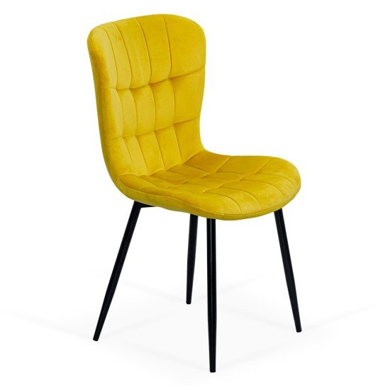 Scaun living catifea BUC 247 galben