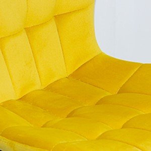 Velvet living room chair BUC 247 yellow Velvet living room chair BUC 247 yellow