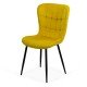 Scaun living catifea BUC 247 galben