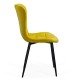 Scaun living catifea BUC 247 galben