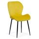 Velvet living chair BUC 248U yellow