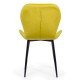 Velvet living chair BUC 248U yellow