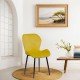 Velvet living chair BUC 248U yellow