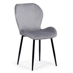 Velvet living chair BUC 248U grey Velvet living chair BUC 248U grey