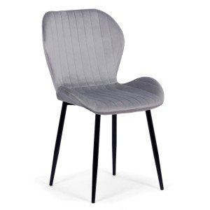 Velvet living chair BUC 248U grey Velvet living chair BUC 248U grey