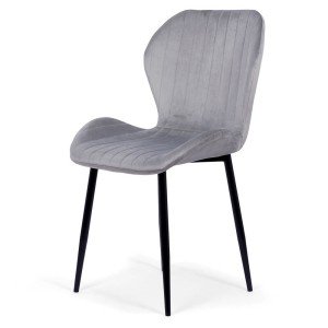 Velvet living chair BUC 248U grey Velvet living chair BUC 248U grey