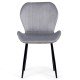 Velvet living chair BUC 248U grey