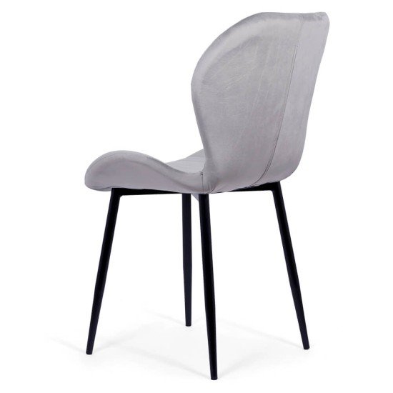 Scaun living din catifea BUC 248U gri Scaun living din catifea BUC 248U gri
