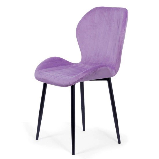 Velvet living chair BUC 248U purple