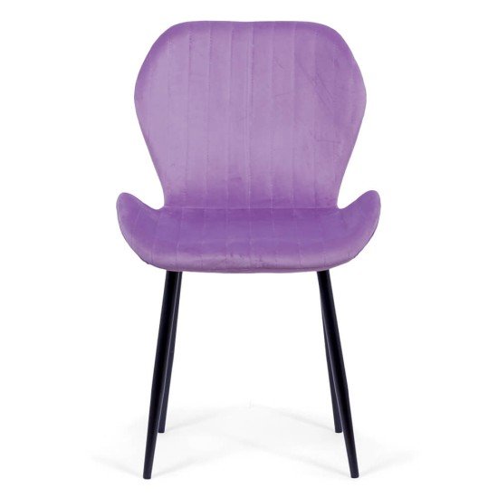 Velvet living chair BUC 248U purple