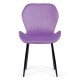 Velvet living chair BUC 248U purple