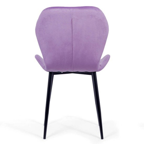 Velvet living chair BUC 248U purple