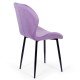 Velvet living chair BUC 248U purple