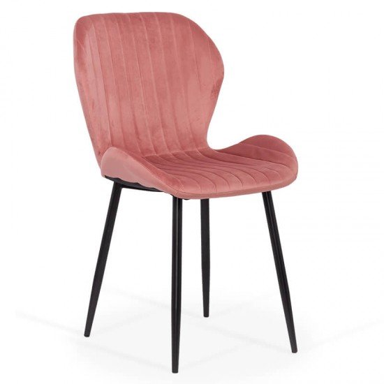 Scaun living din catifea BUC 248U roz Scaun living din catifea BUC 248U roz