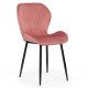 Scaun living din catifea BUC 248U roz Scaun living din catifea BUC 248U roz