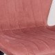 Scaun living din catifea BUC 248U roz