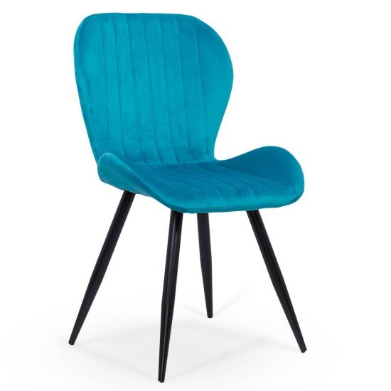 Velvet living chair BUC 248U turquoise